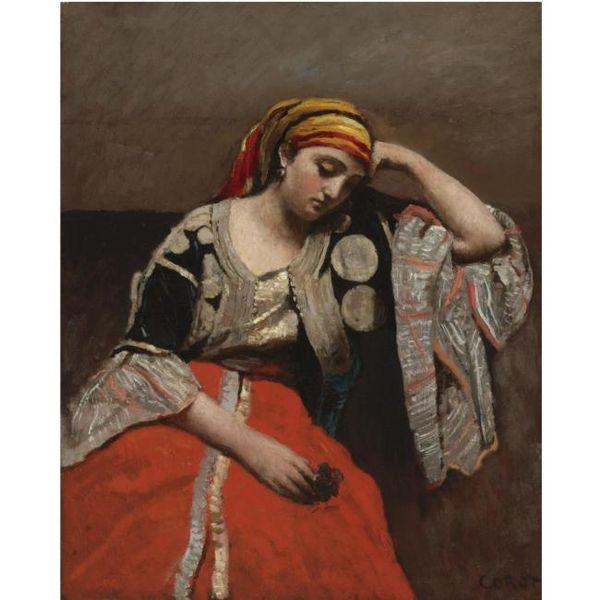 Jean-Baptiste Camille Corot Juive d'Alger oil painting picture